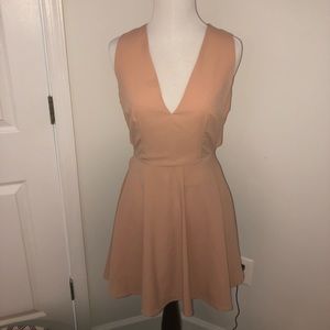 Beautiful formal light pink skater dress from Tobi
